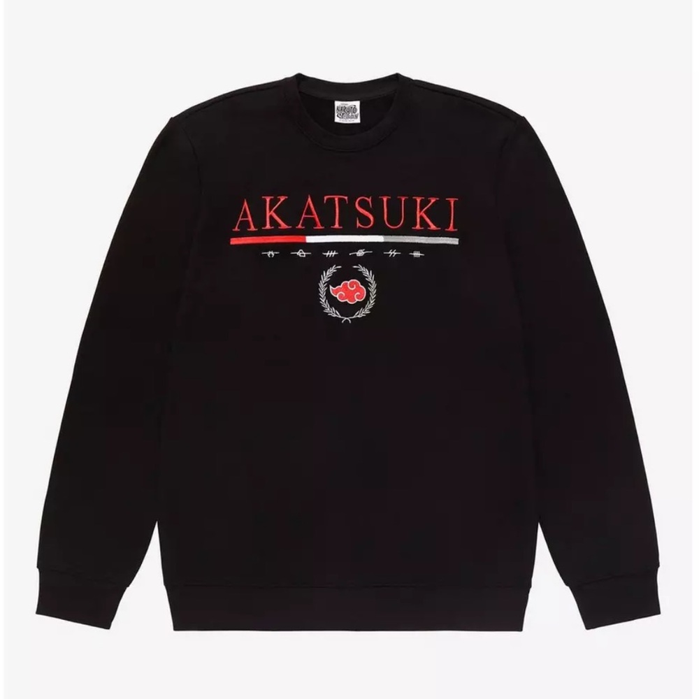 Akatsuki Black Crew Neck Pullover Sweater size S